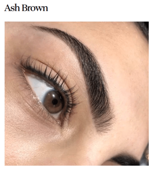brow henna χέννα φρυδιών ash brown