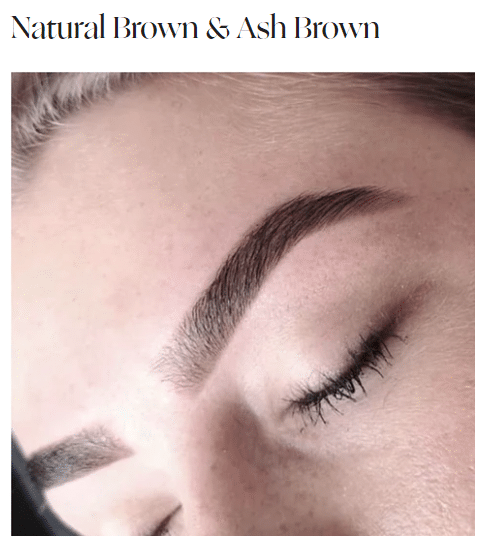 brow henna χέννα φρυδιών natural brown ash brown